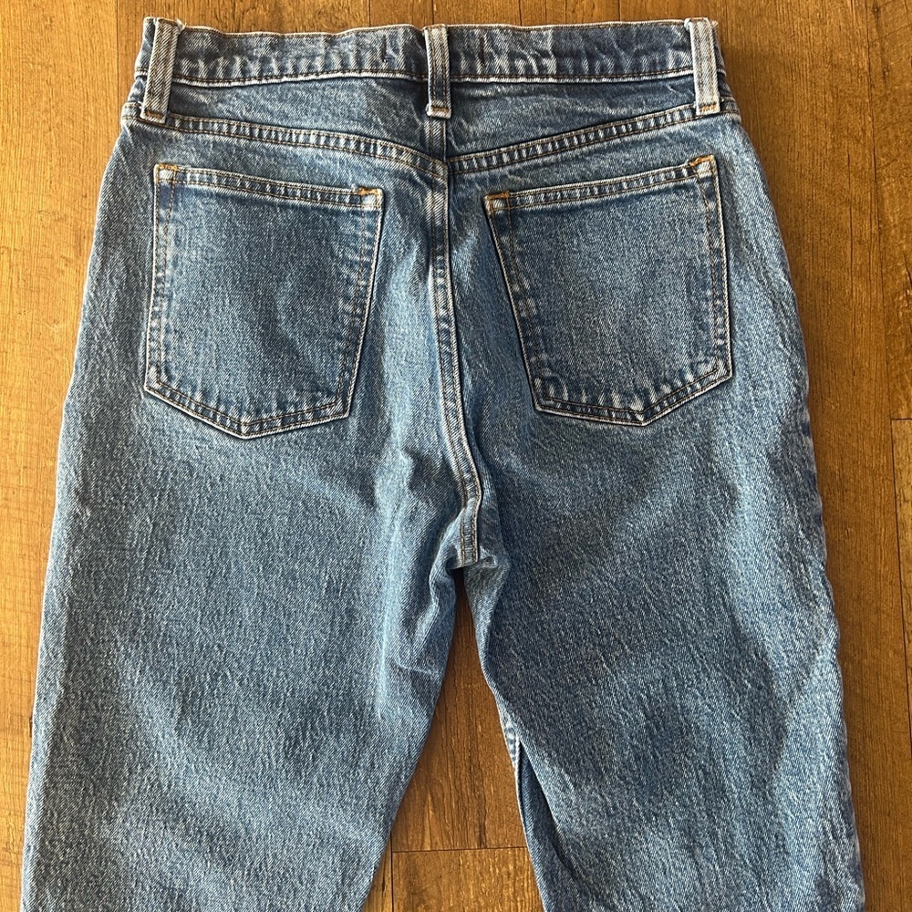 Abercrombie High Rise Skinny Jeans 27 / 4R | Light Wash Raw Hem - Picture 10 of 10
